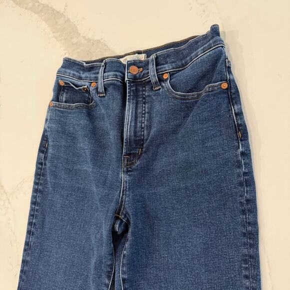 Madewell The Perfect Vintage Jean Womens 27 Dark Blue Wash Mom Denim Jean Casual - Picture 3 of 8